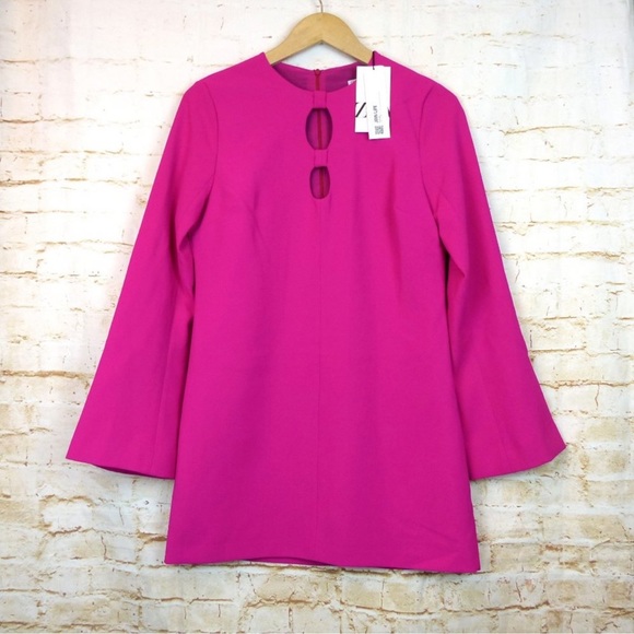 Brand New Zara Pink Mini Dress, size M - Picture 2 of 8
